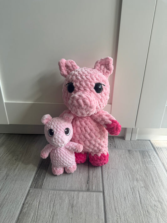 Mini NO SEW pig Crochet Pattern (PDF only)