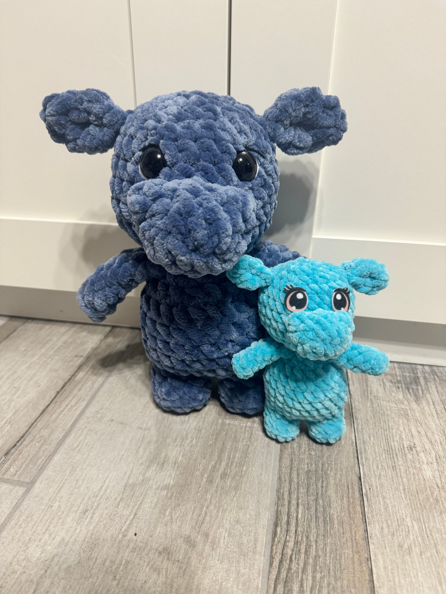 *Pattern Pack* Hippo and mini NO SEW Hippo Crochet Pattern Pack (PDF only)