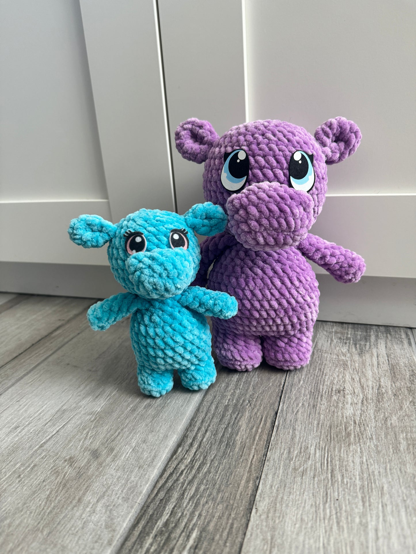 *Pattern Pack* Hippo and mini NO SEW Hippo Crochet Pattern Pack (PDF only)