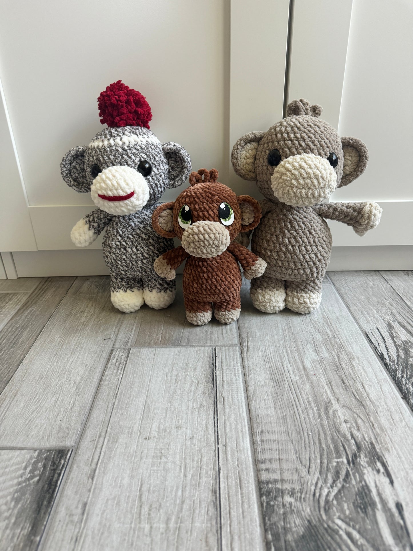 Monkey Crochet Pattern (PDF only) Sock Monkey Mod Included